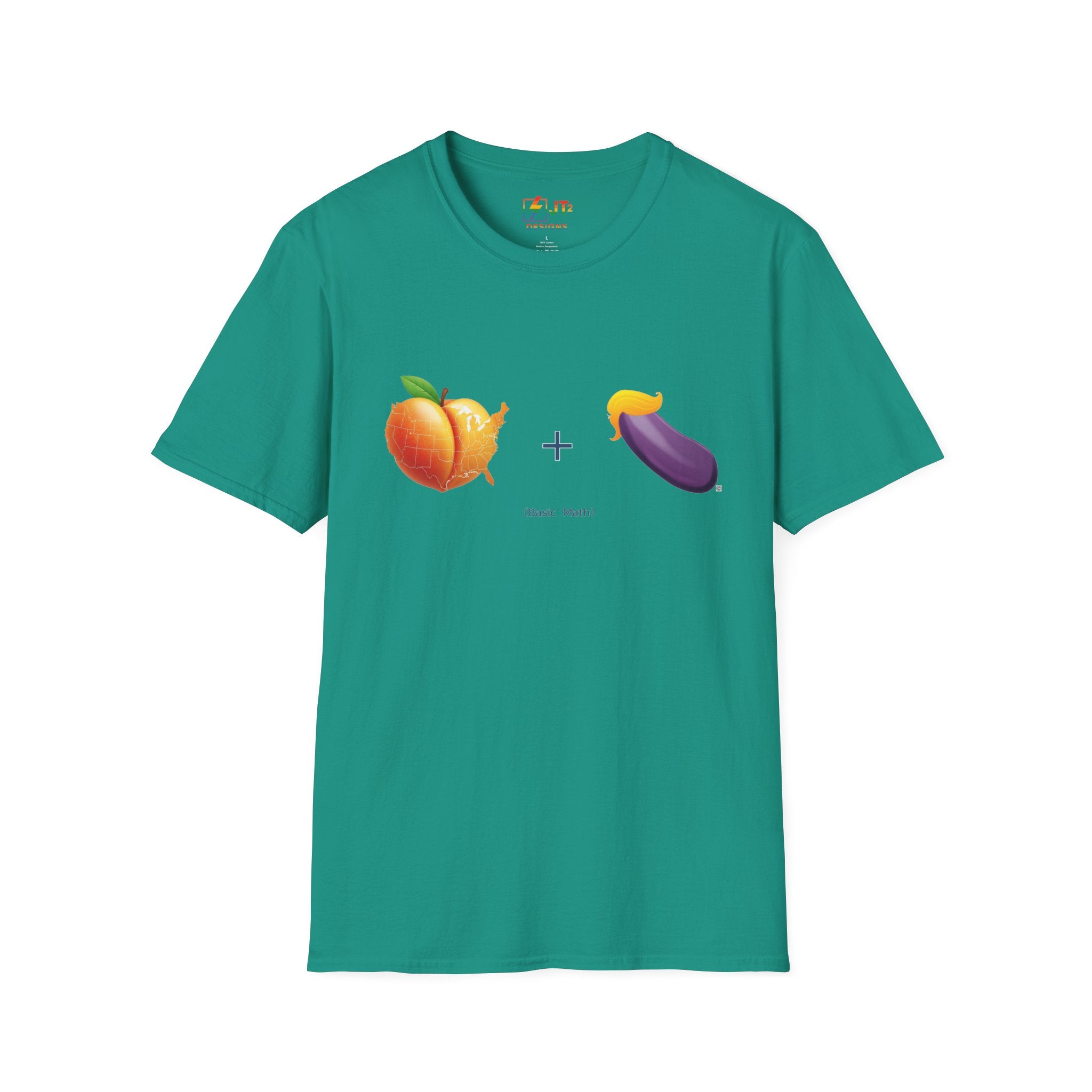 Peach and Eggplant F***ed By Trump T-Shirt | Political Satire