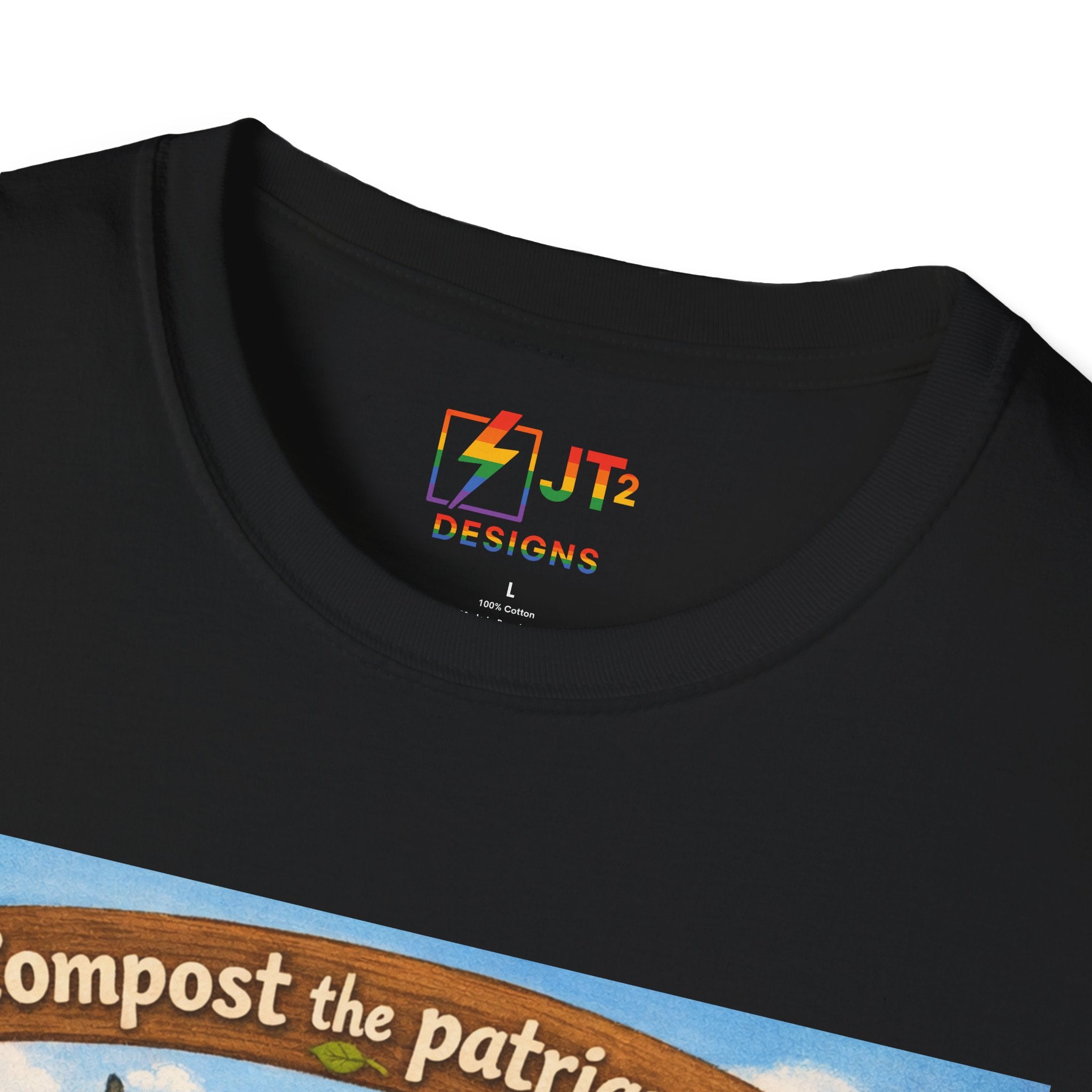 Cute Animals Composting the Patriarchy T-Shirt | Feminist Eco Design