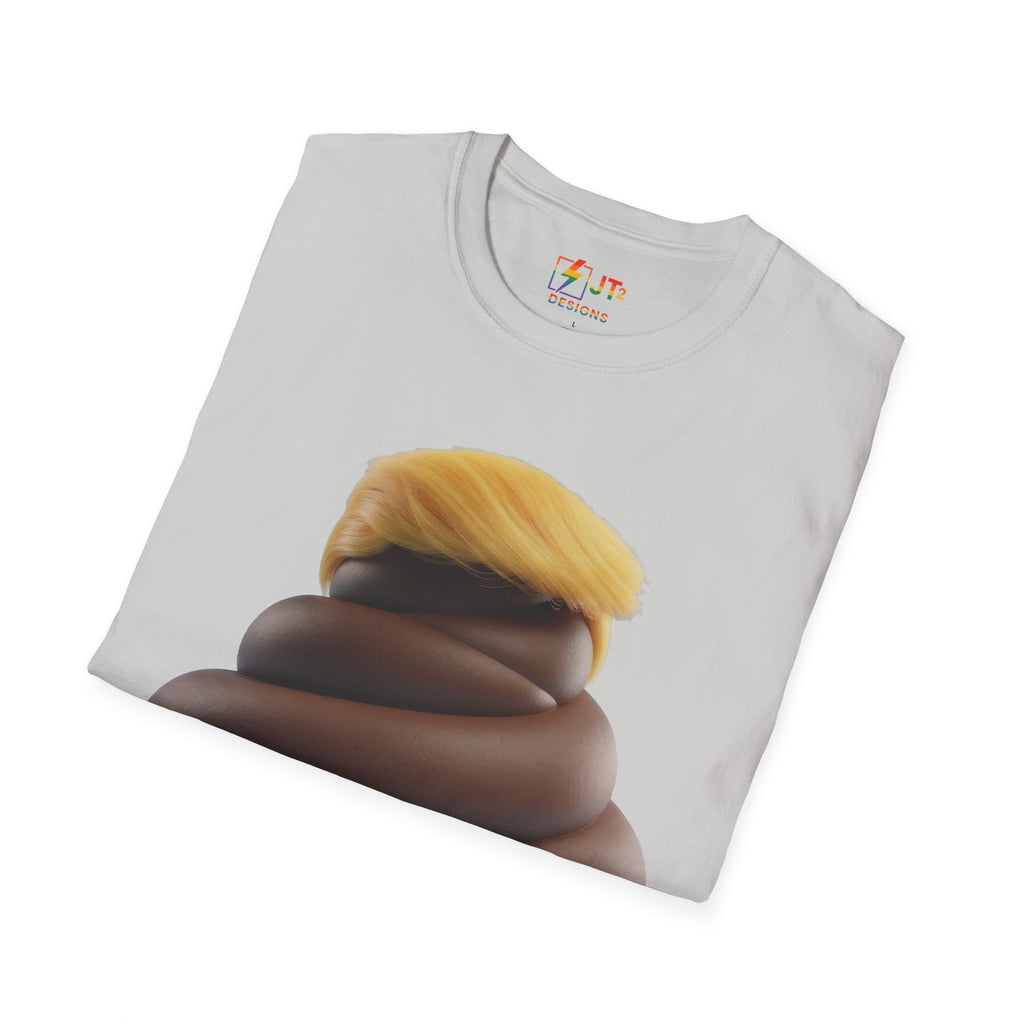 Pile of Shit with Trump Hairstyle T-Shirt | Political Satire Tee