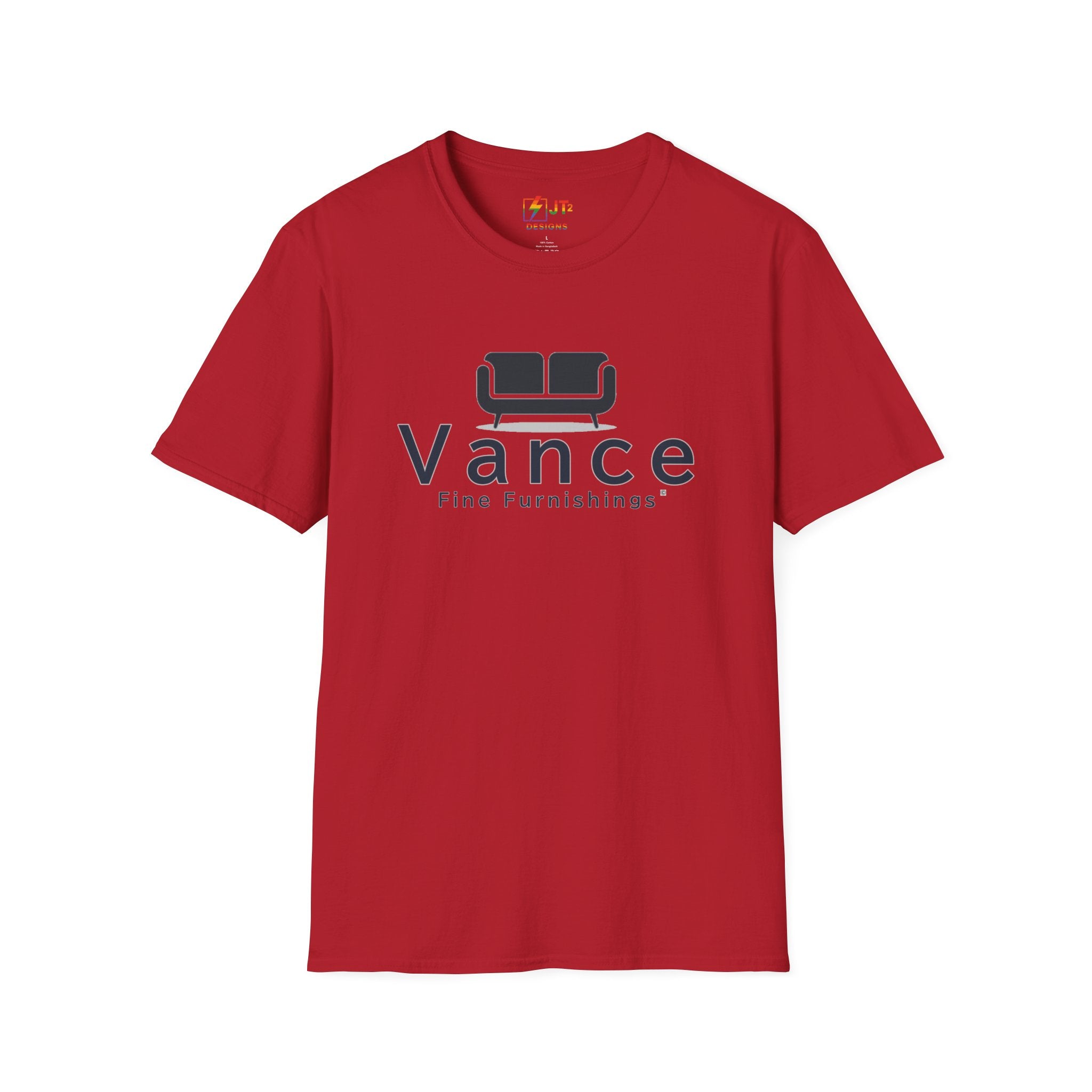 Vance Fine Furniture Comedy Logo T-Shirt | Political Parody