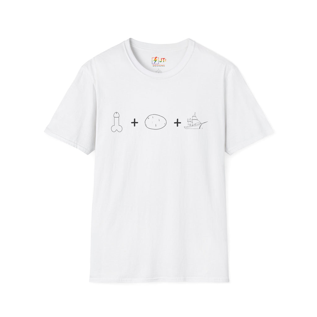 Dictatorship icons dick potato ship T-Shirt | political satire