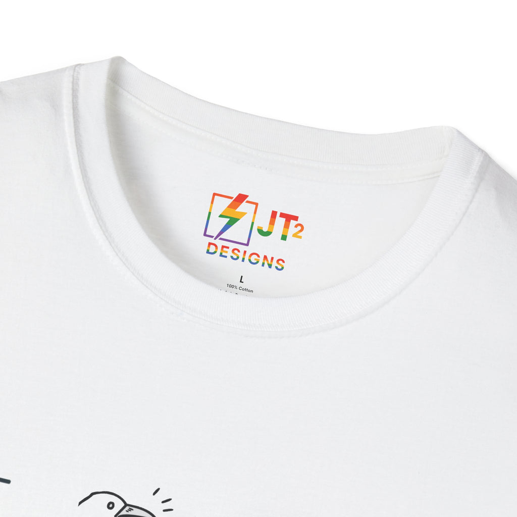 Thin Ka Bow Tit illustration T-Shirt | political satire, Americana commentary