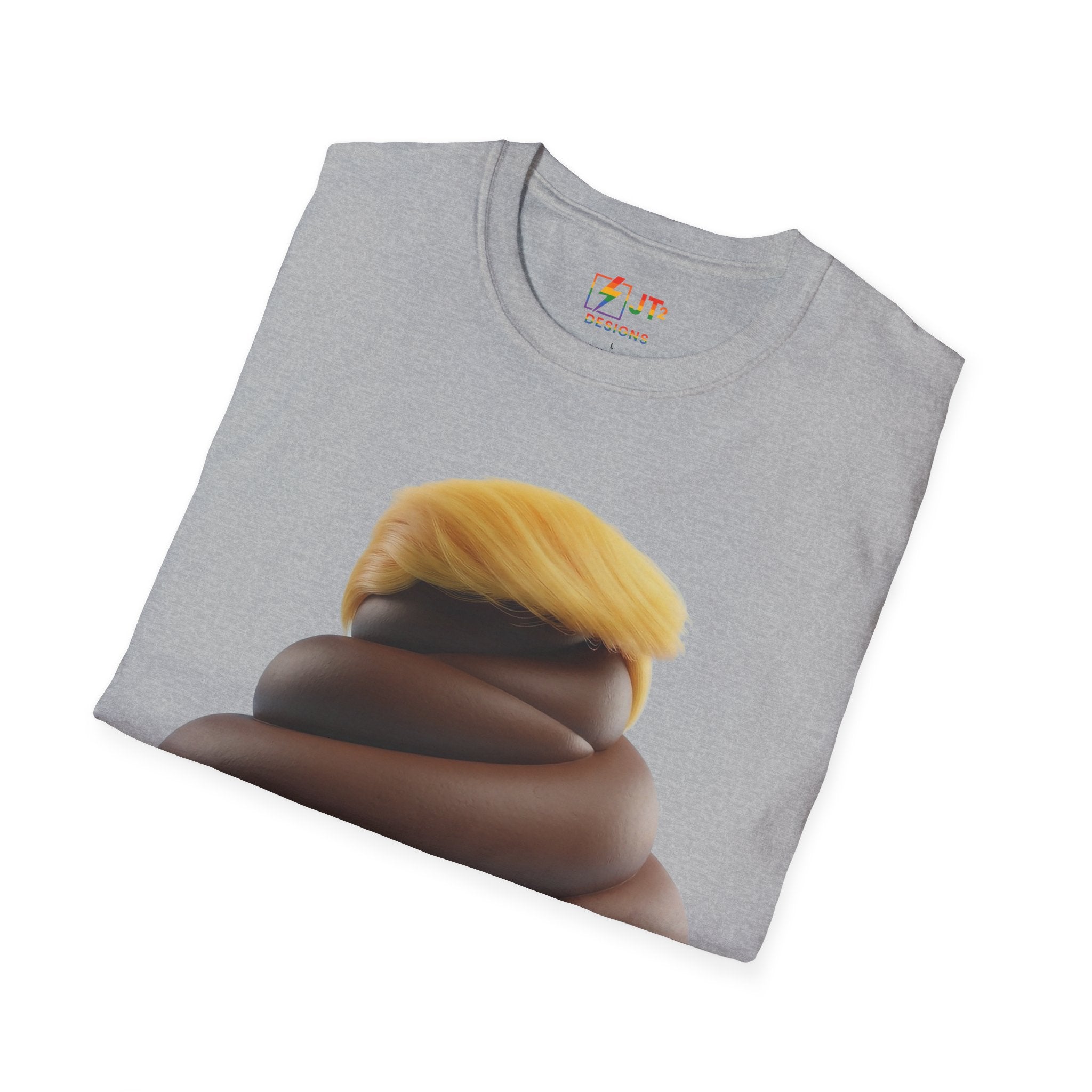 Pile of Shit with Trump Hairstyle T-Shirt | Political Satire Tee