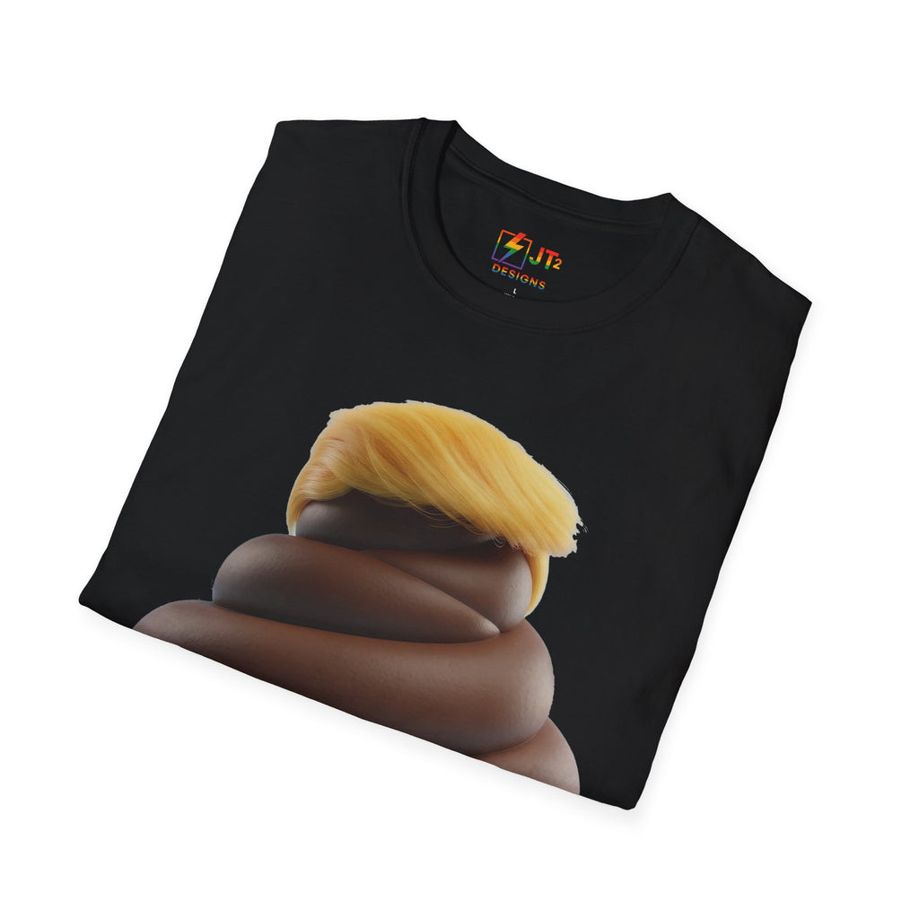 Pile of Shit with Trump Hairstyle T-Shirt | Political Satire Tee