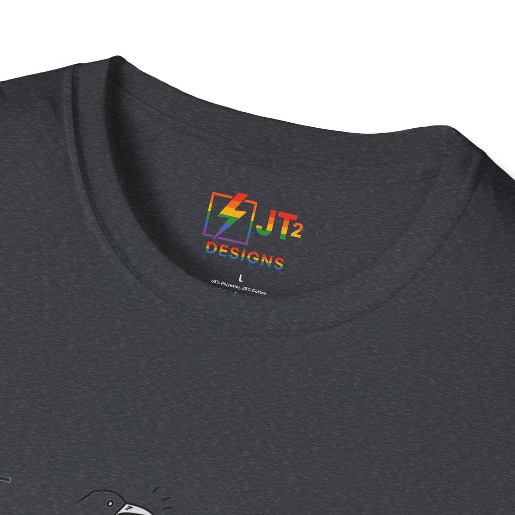 Thin Ka Bow Tit illustration T-Shirt | political satire, Americana commentary