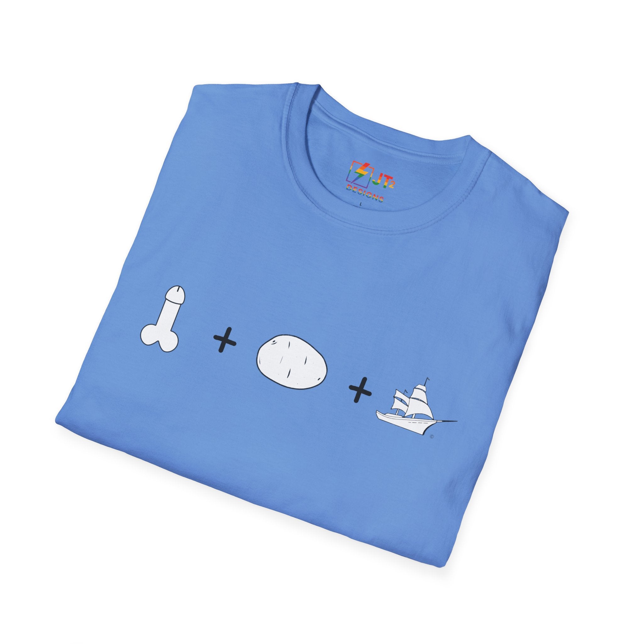 Dictatorship icons dick potato ship T-Shirt | political satire