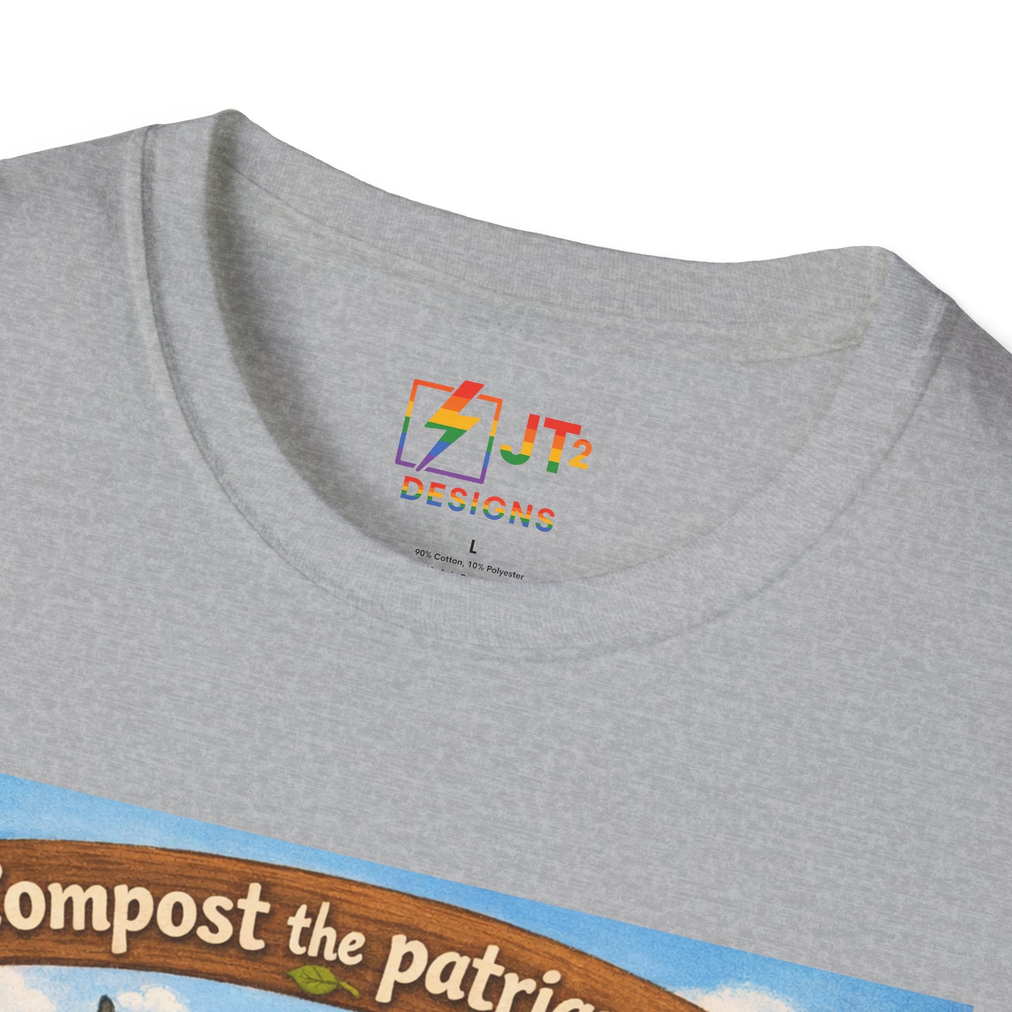 Cute Animals Composting the Patriarchy T-Shirt | Feminist Eco Design