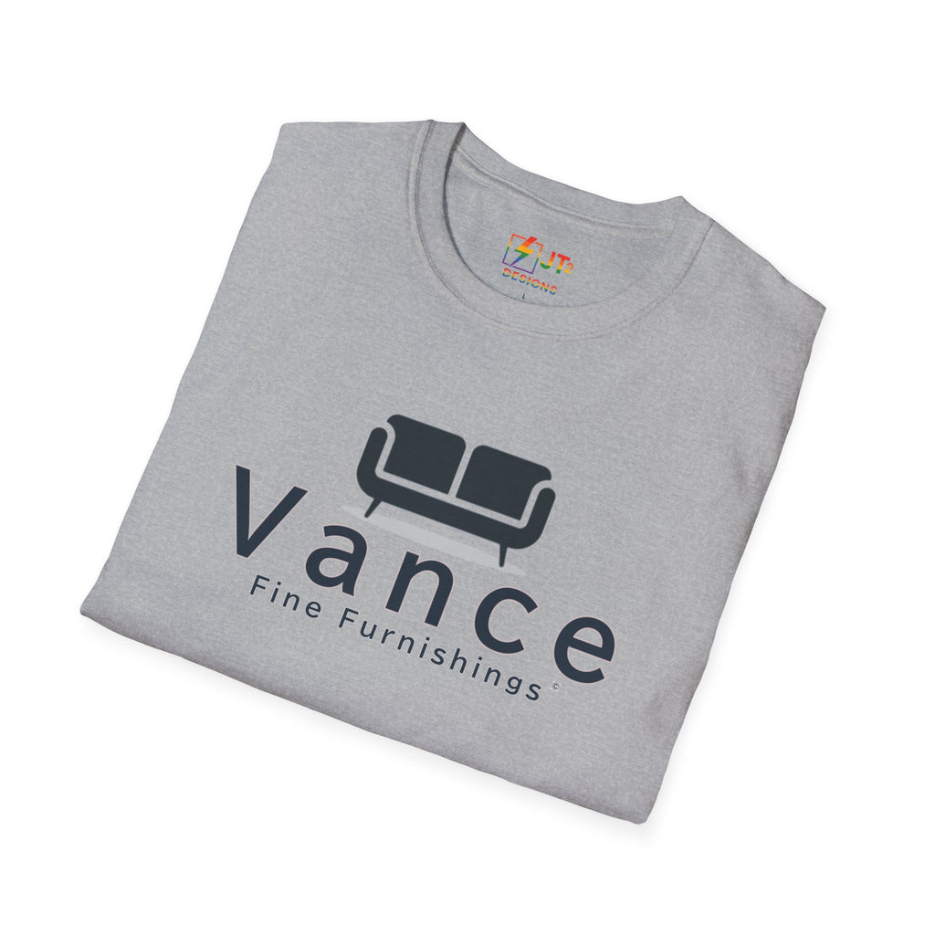 Vance Fine Furniture Comedy Logo T-Shirt | Political Parody