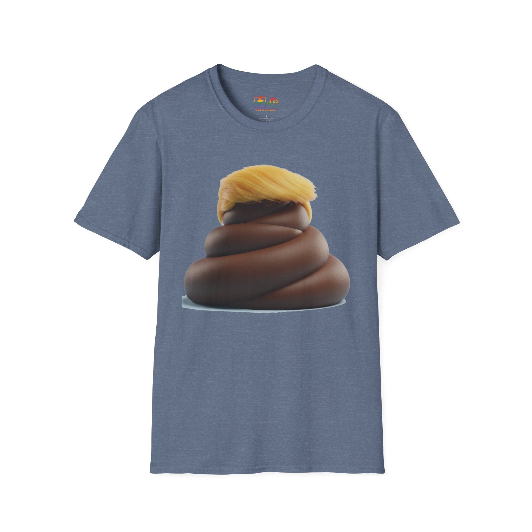 Pile of Shit with Trump Hairstyle T-Shirt | Political Satire Tee