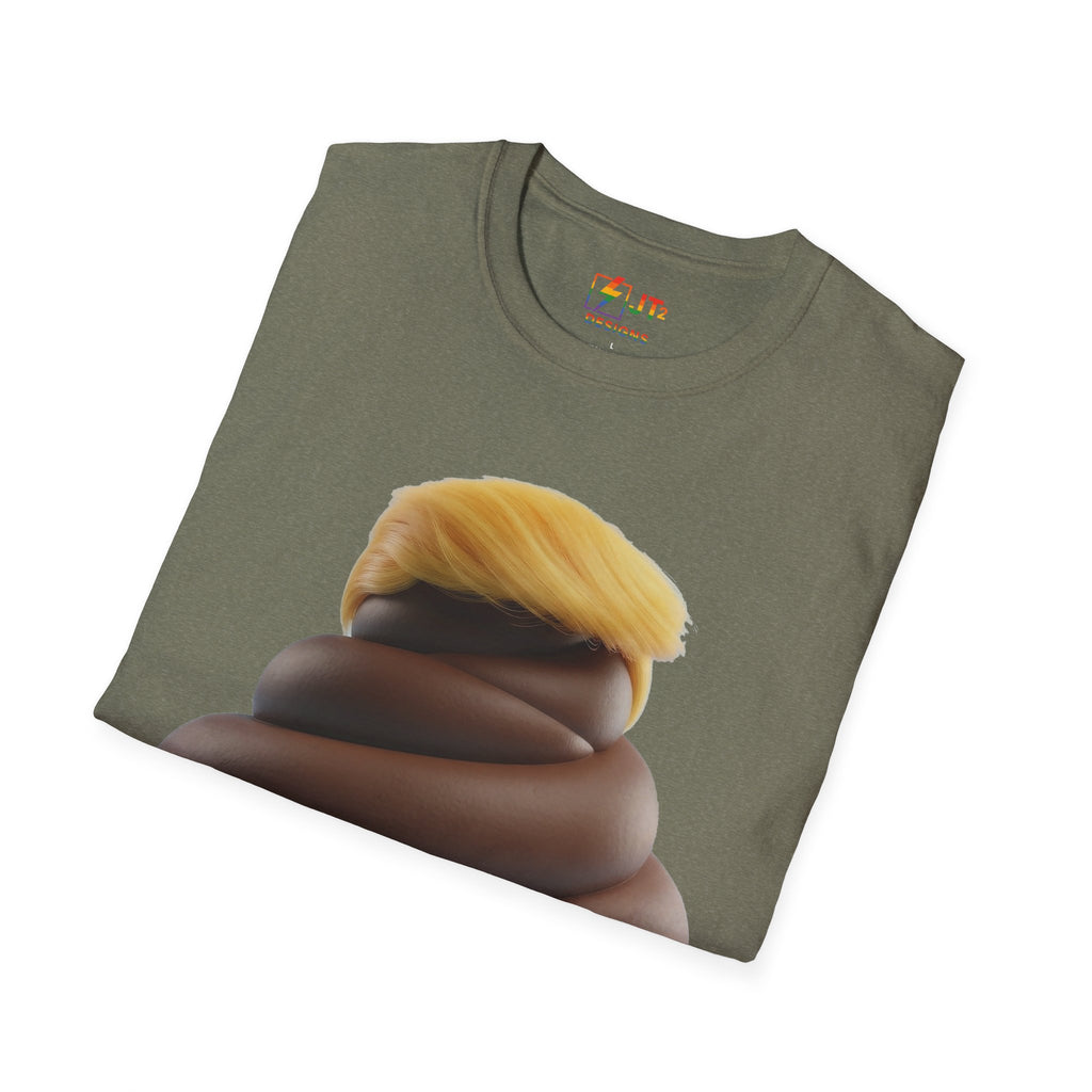 Pile of Shit with Trump Hairstyle T-Shirt | Political Satire Tee