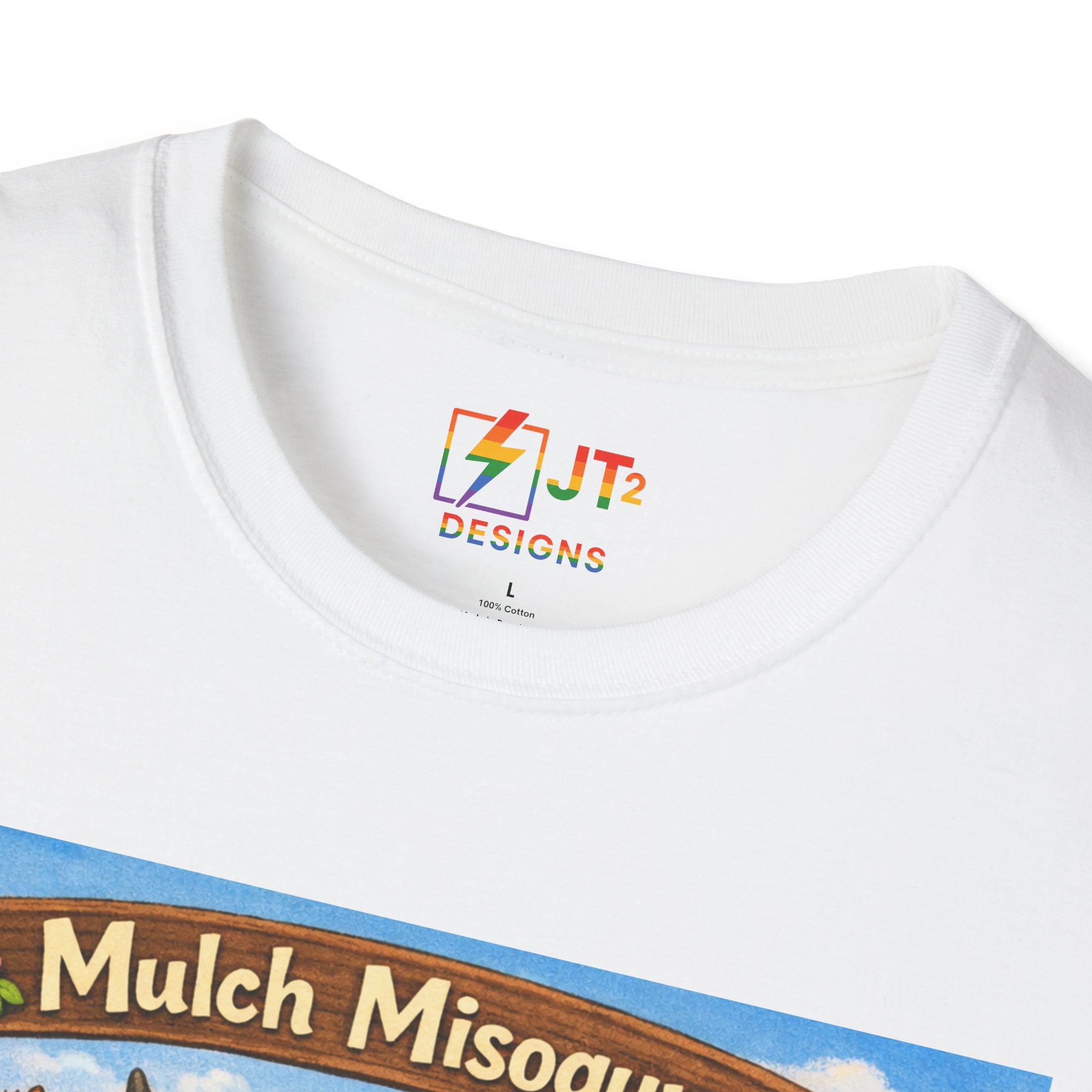 Mulch Misogyny garden characters T-Shirt | funny gardening shirt