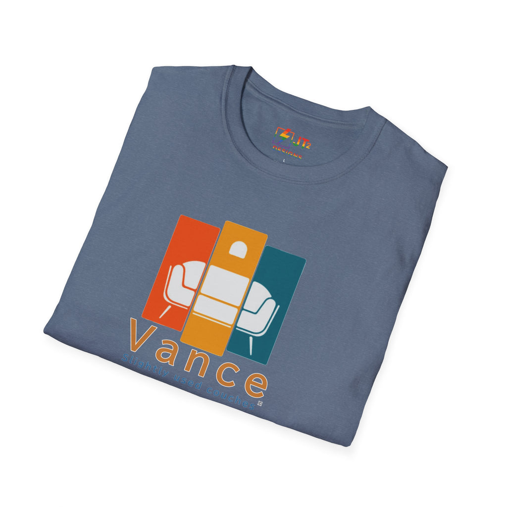 Retro Slightly Used Couch "Vance" Graphic T-Shirt | Vintage Sofa Illustration