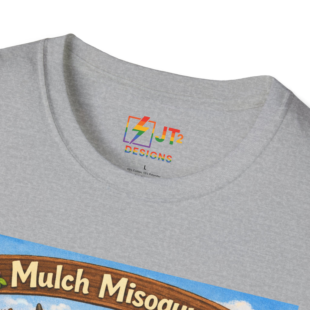 Mulch Misogyny garden characters T-Shirt | funny gardening shirt
