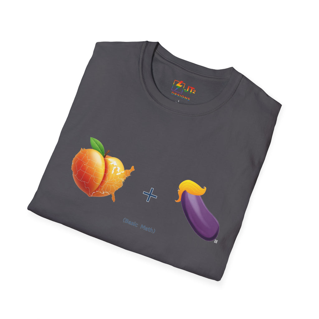 Peach and Eggplant F***ed By Trump T-Shirt | Political Satire