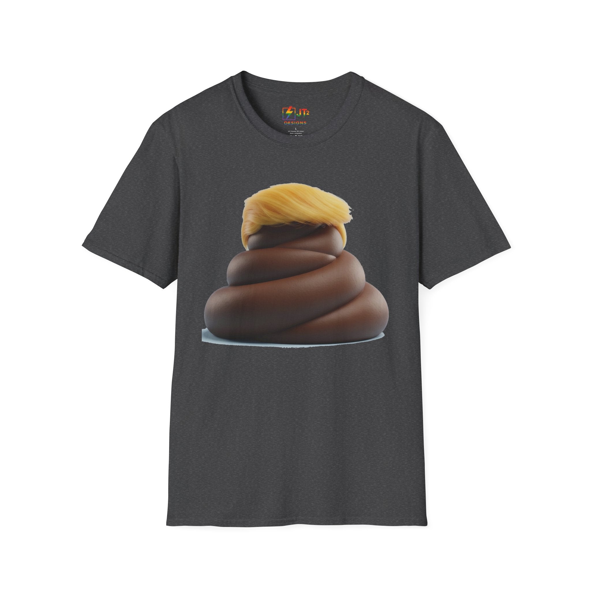 Pile of Shit with Trump Hairstyle T-Shirt | Political Satire Tee