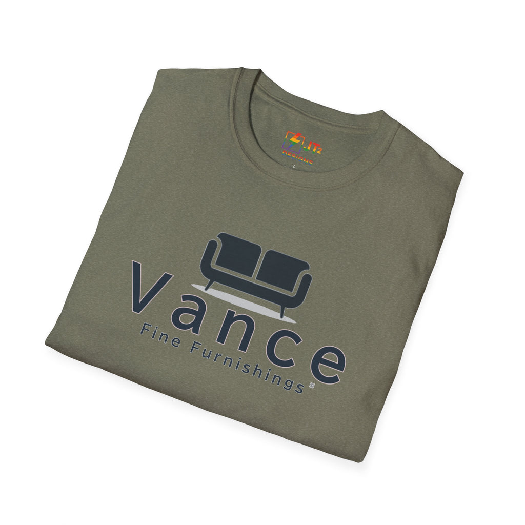 Vance Fine Furniture Comedy Logo T-Shirt | Political Parody