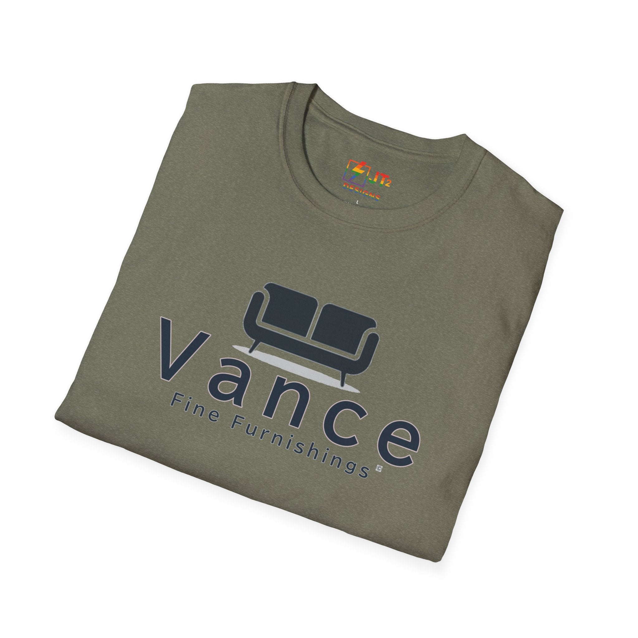 Vance Fine Furniture Comedy Logo T-Shirt | Political Parody