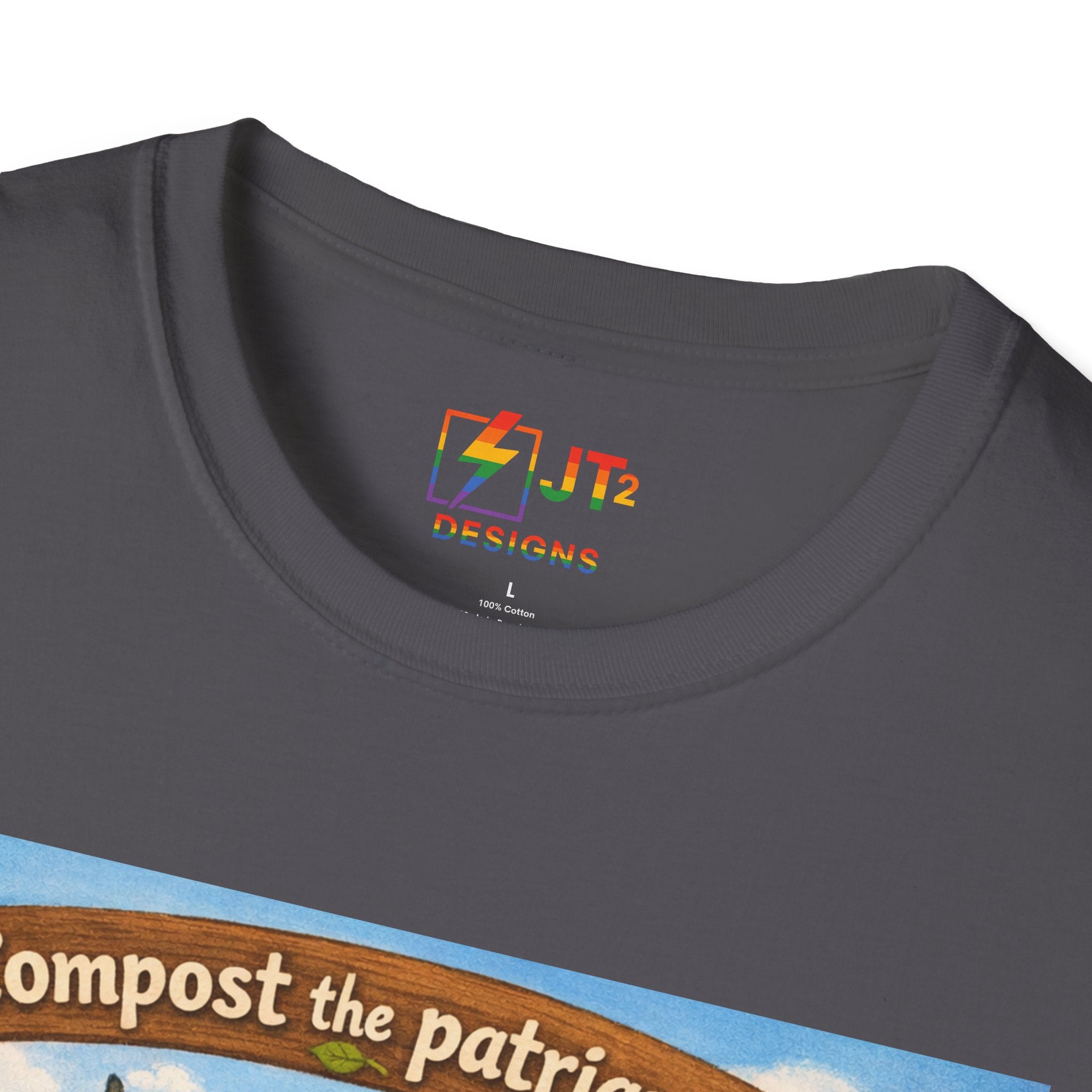 Cute Animals Composting the Patriarchy T-Shirt | Feminist Eco Design