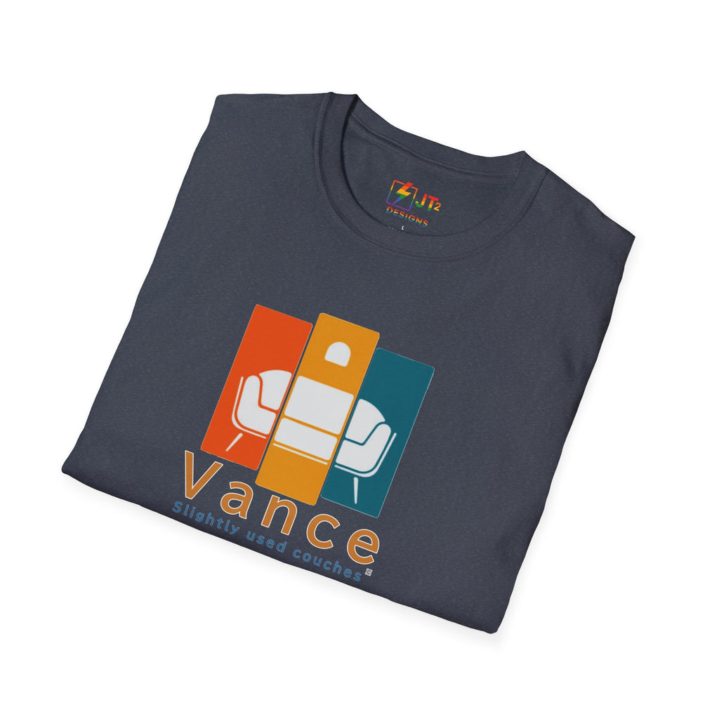 Retro Slightly Used Couch "Vance" Graphic T-Shirt | Vintage Sofa Illustration