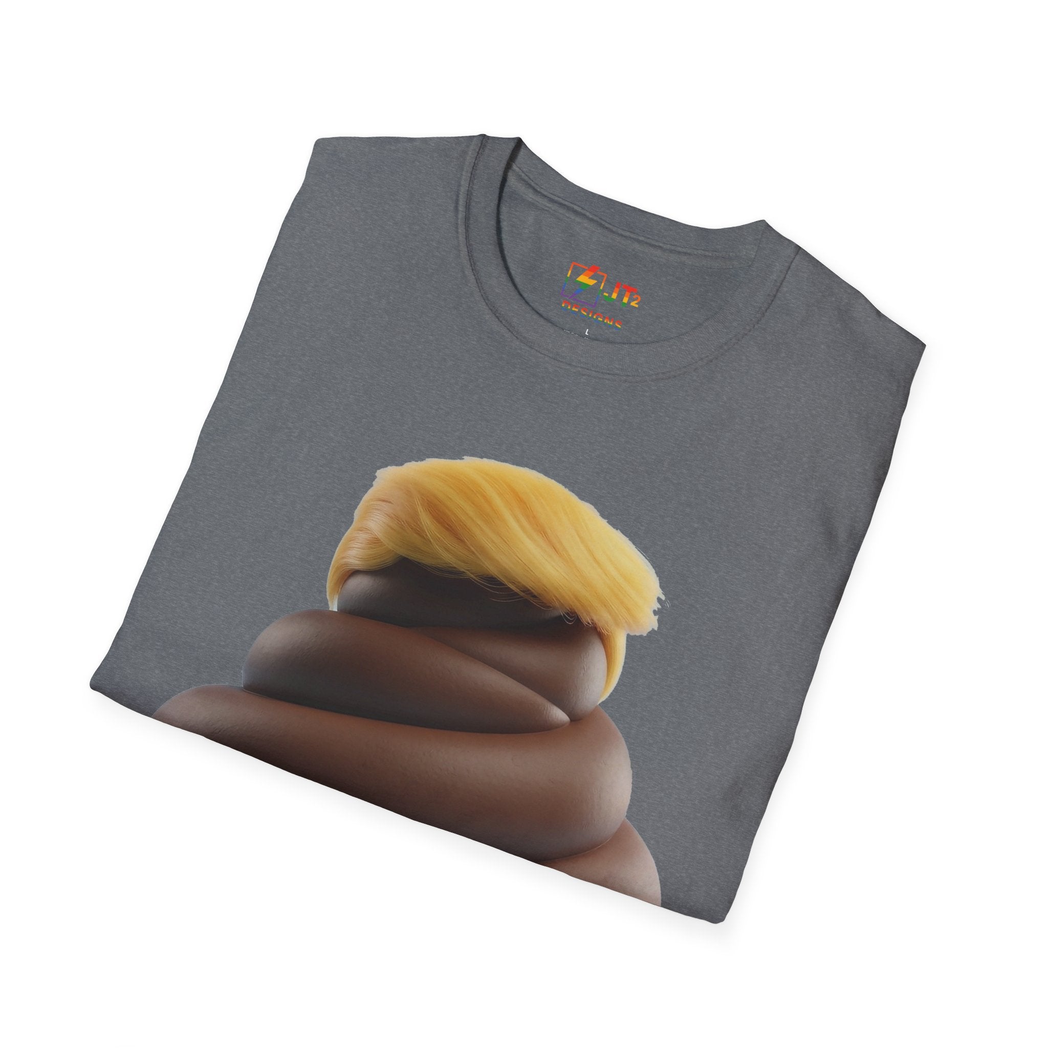 Pile of Shit with Trump Hairstyle T-Shirt | Political Satire Tee