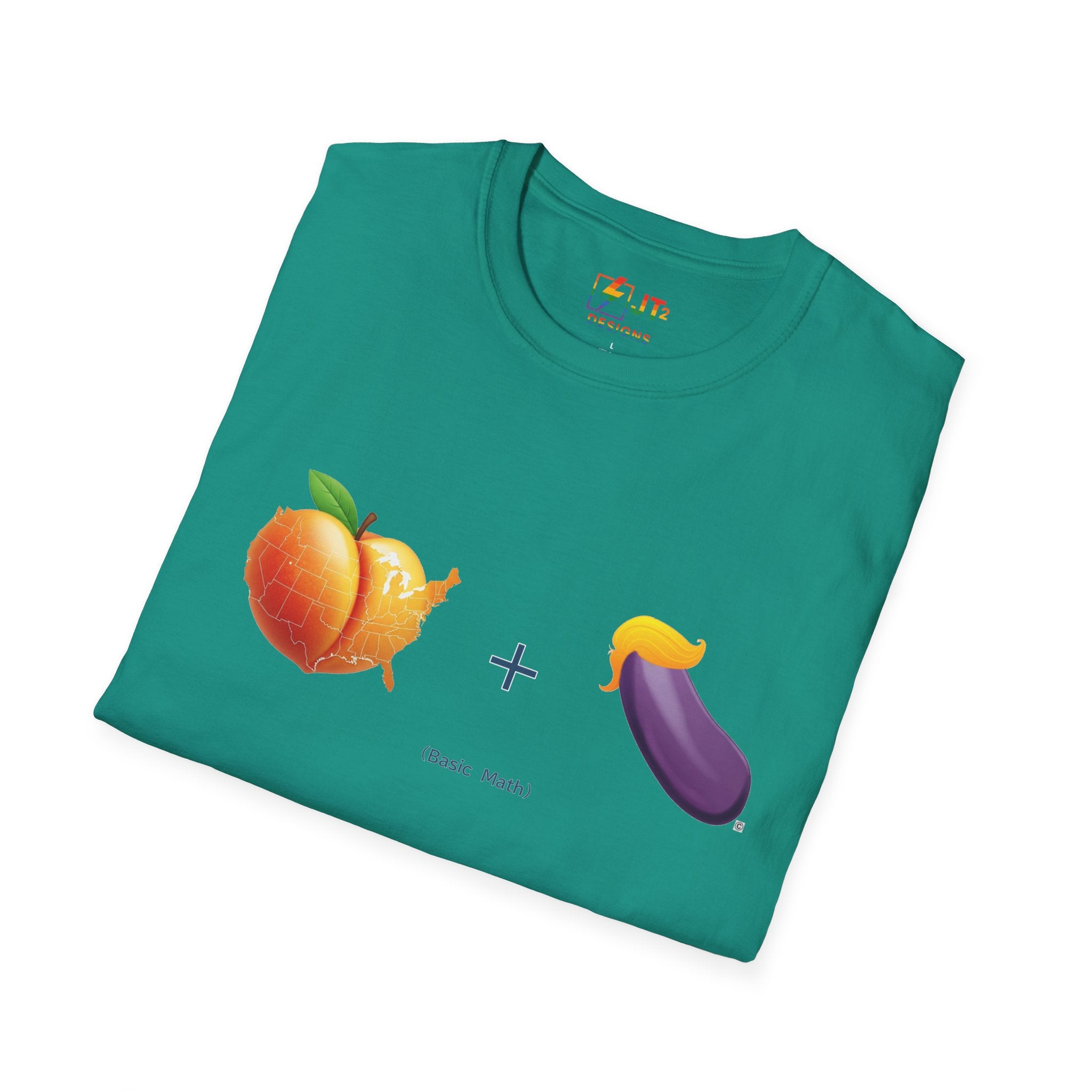 Peach and Eggplant F***ed By Trump T-Shirt | Political Satire