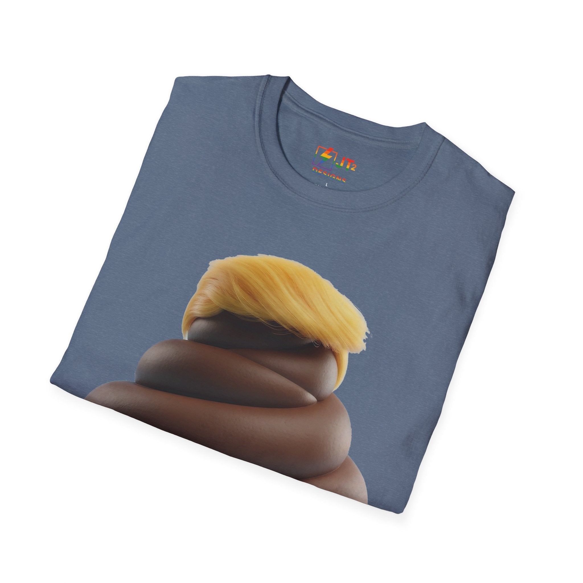 Pile of Shit with Trump Hairstyle T-Shirt | Political Satire Tee