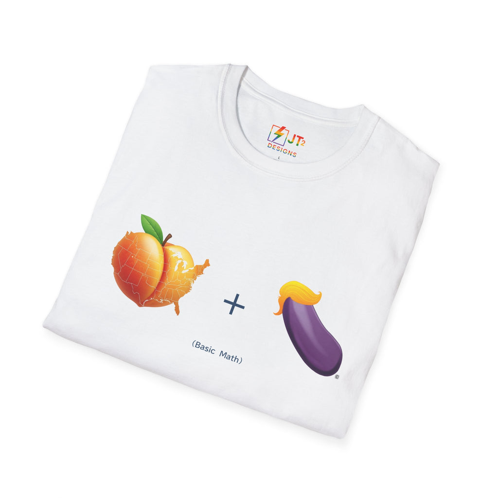 Peach and Eggplant F***ed By Trump T-Shirt | Political Satire