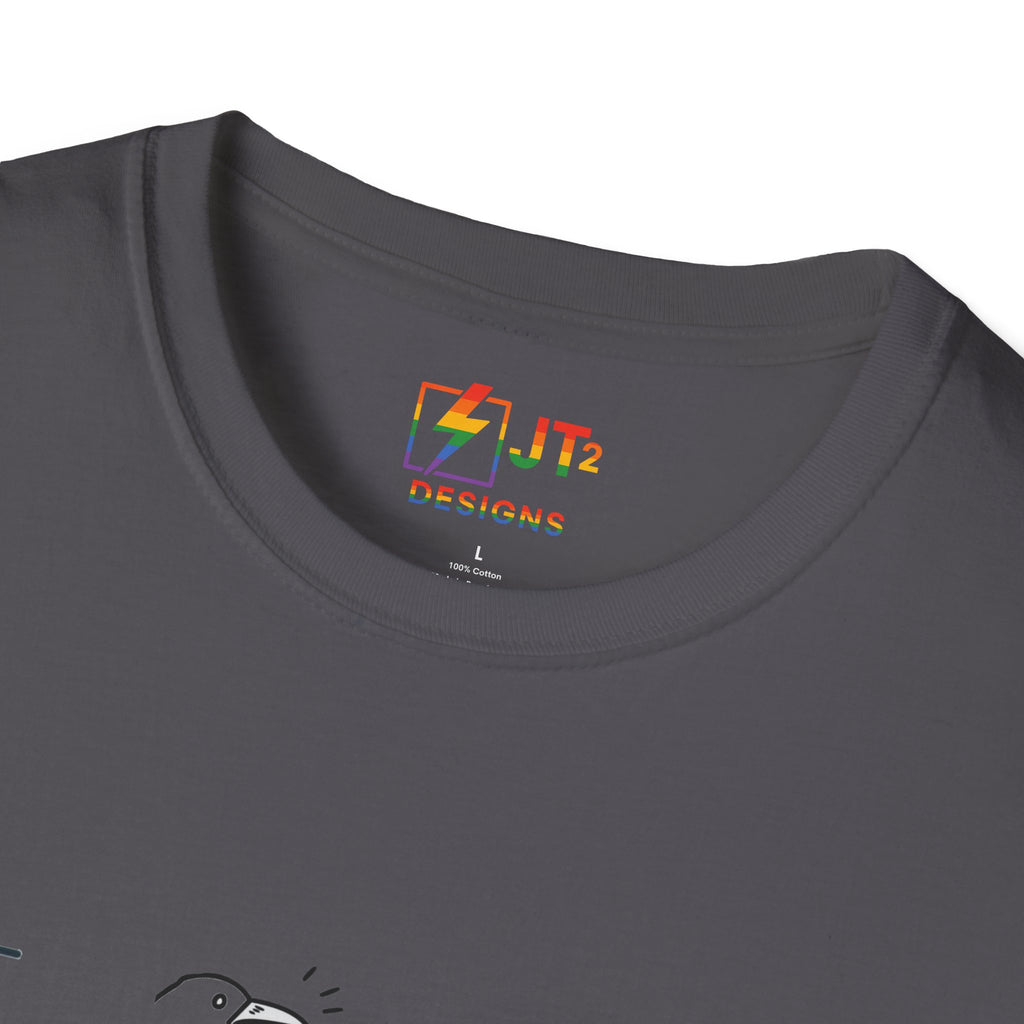 Thin Ka Bow Tit illustration T-Shirt | political satire, Americana commentary