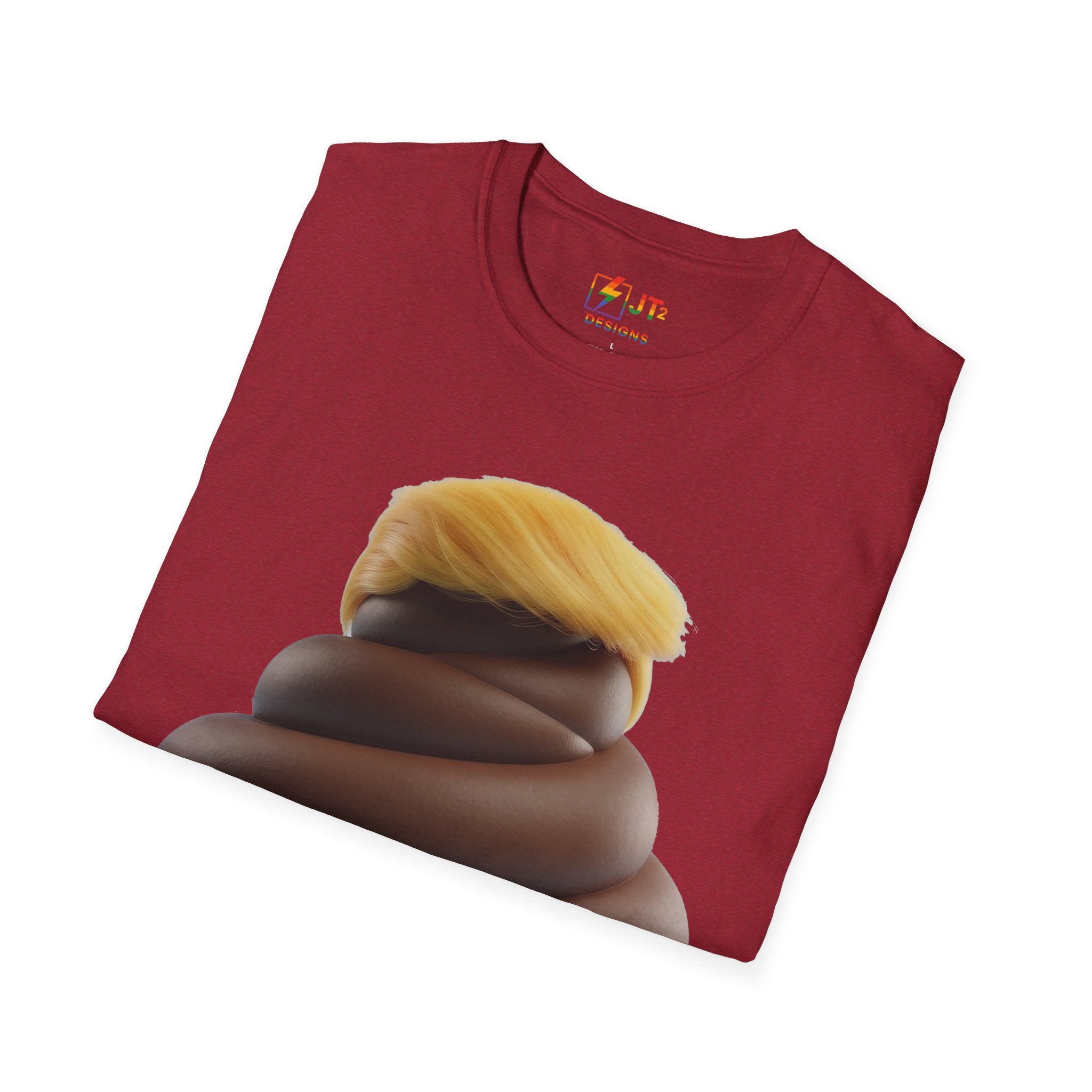 Pile of Shit with Trump Hairstyle T-Shirt | Political Satire Tee