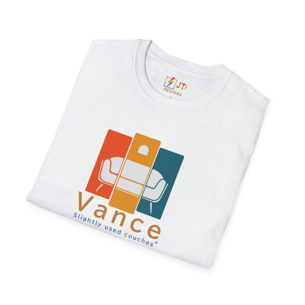 Retro Slightly Used Couch "Vance" Graphic T-Shirt | Vintage Sofa Illustration
