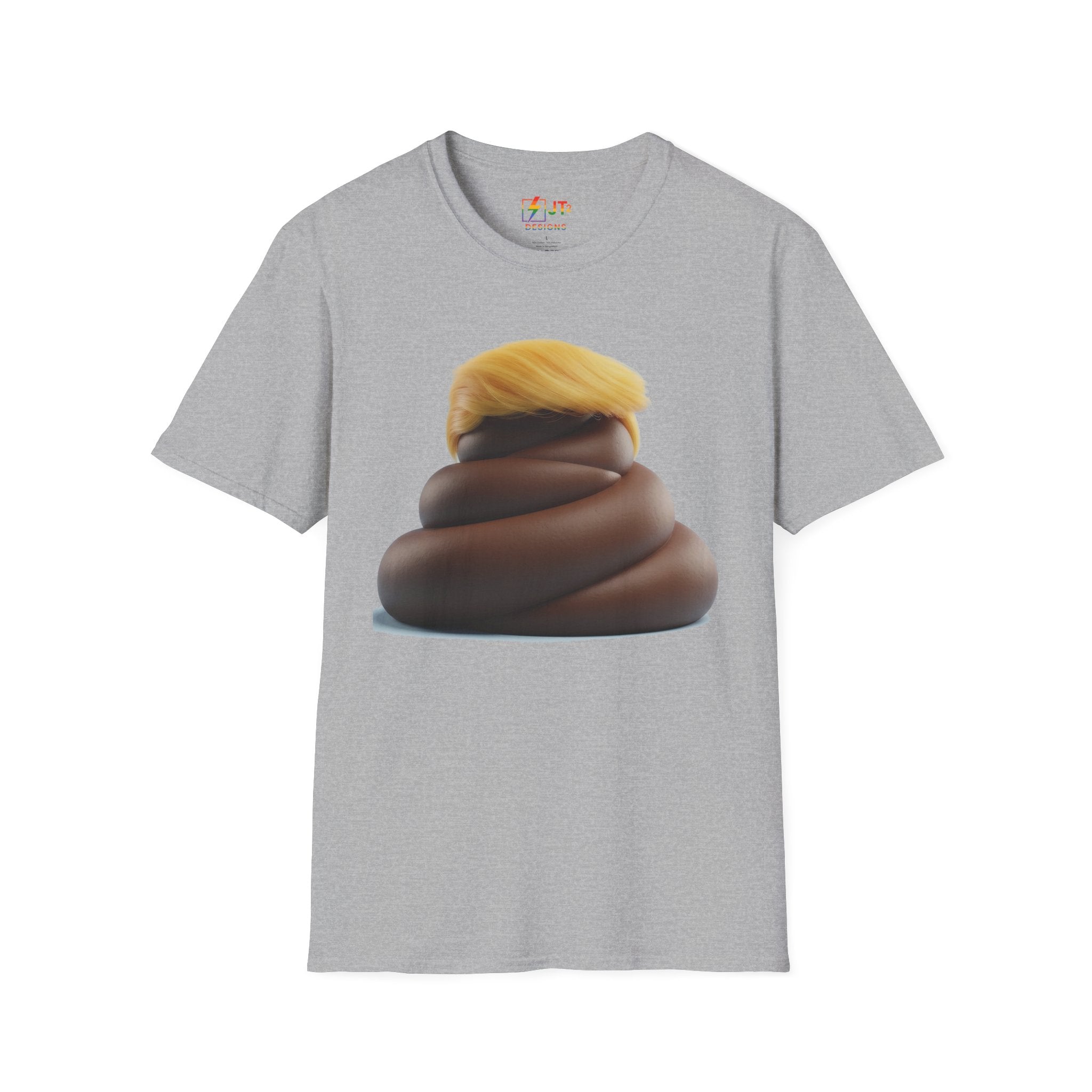Pile of Shit with Trump Hairstyle T-Shirt | Political Satire Tee