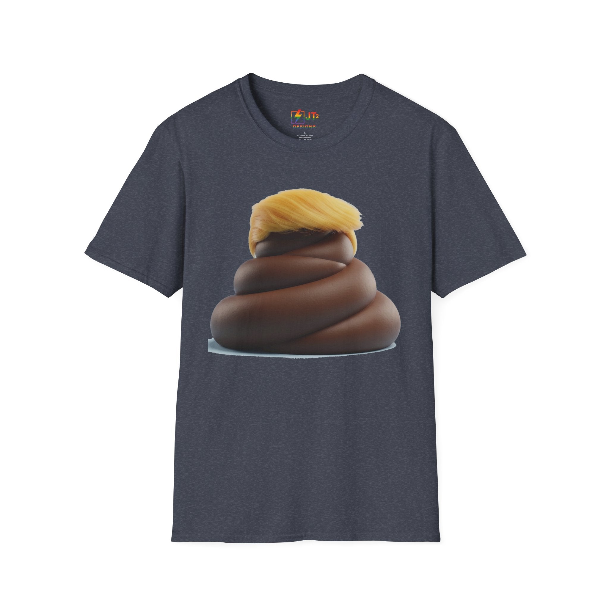 Pile of Shit with Trump Hairstyle T-Shirt | Political Satire Tee