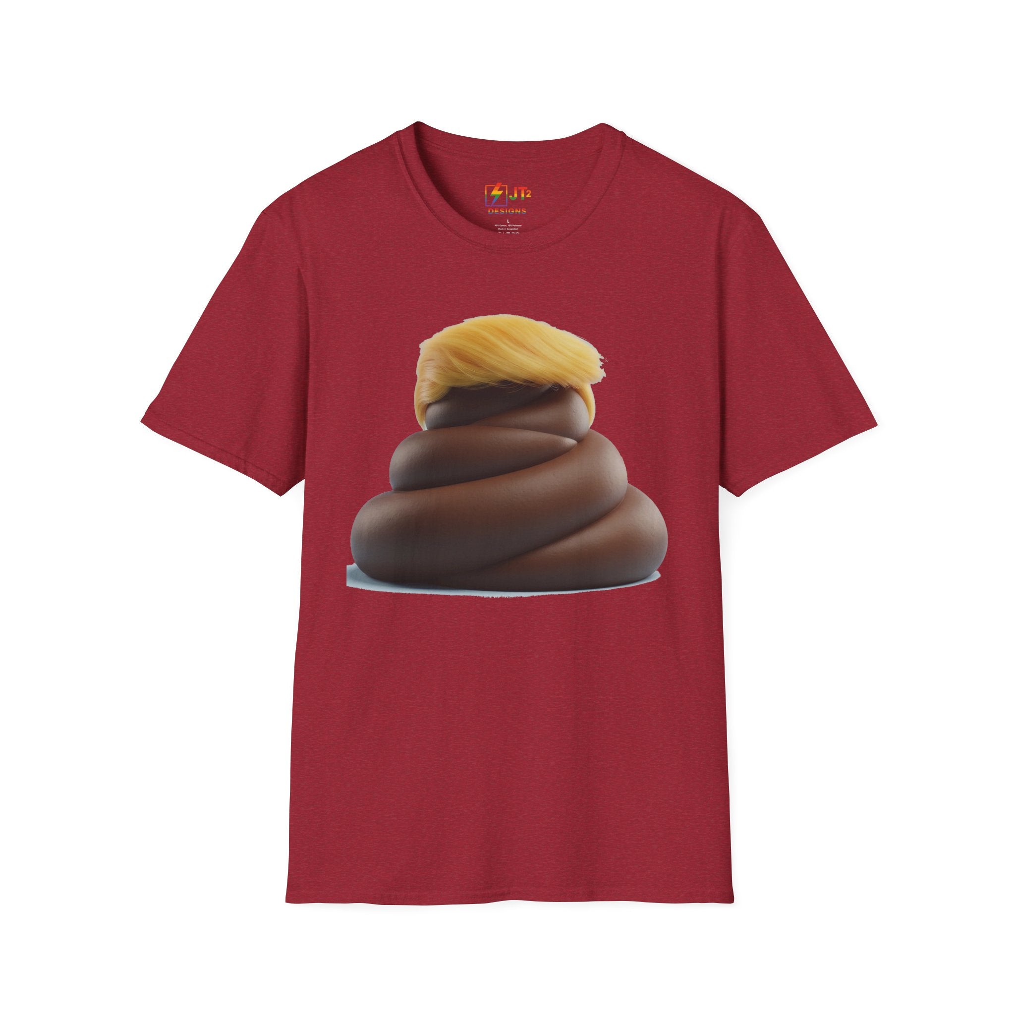 Pile of Shit with Trump Hairstyle T-Shirt | Political Satire Tee