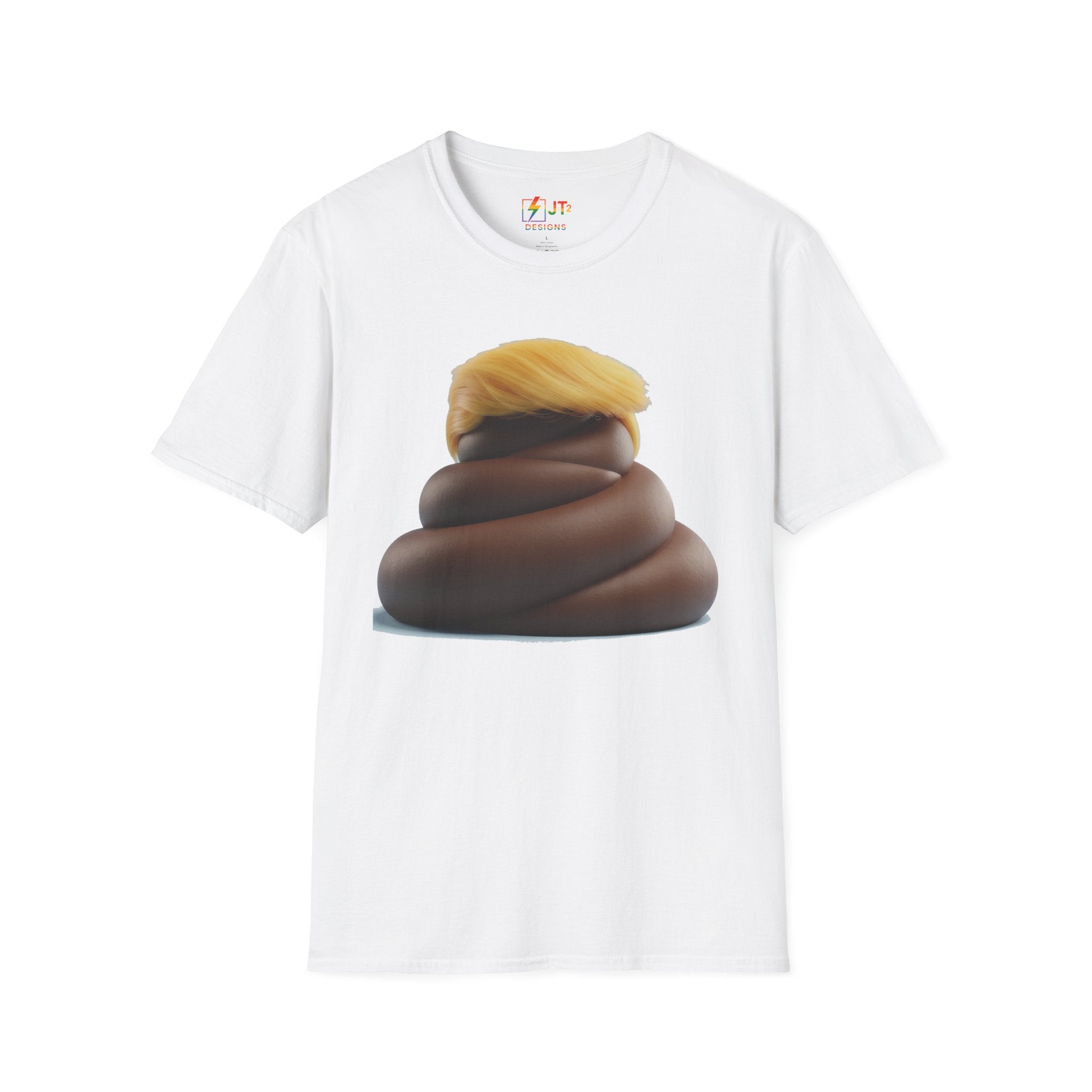 Pile of Shit with Trump Hairstyle T-Shirt | Political Satire Tee
