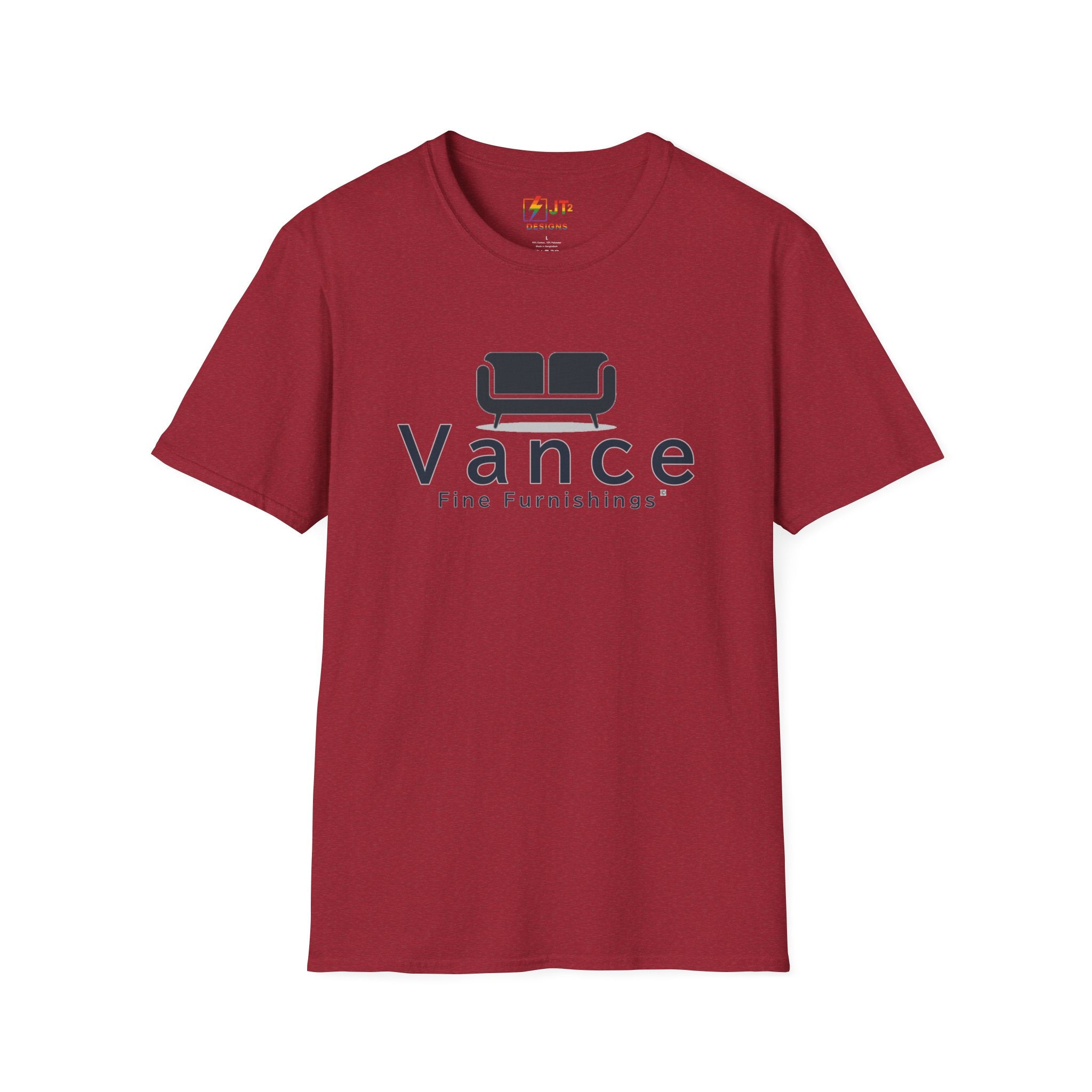 Vance Fine Furniture Comedy Logo T-Shirt | Political Parody