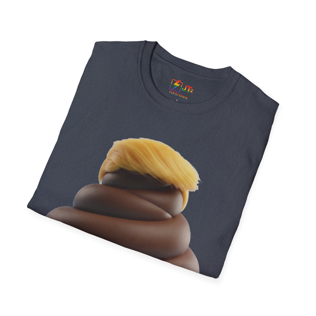 Pile of Shit with Trump Hairstyle T-Shirt | Political Satire Tee