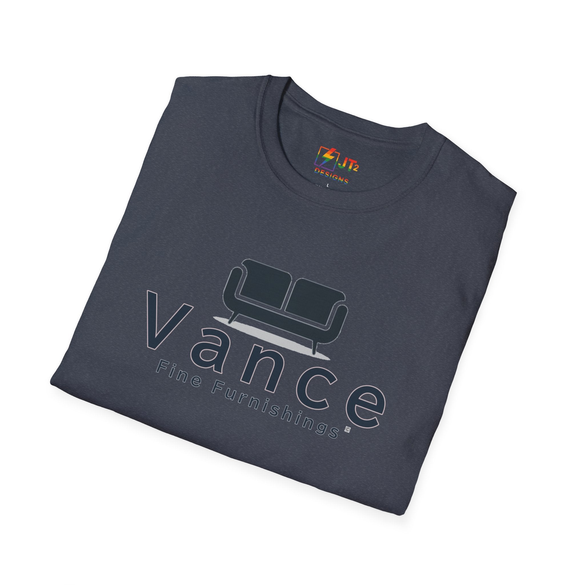 Vance Fine Furniture Comedy Logo T-Shirt | Political Parody