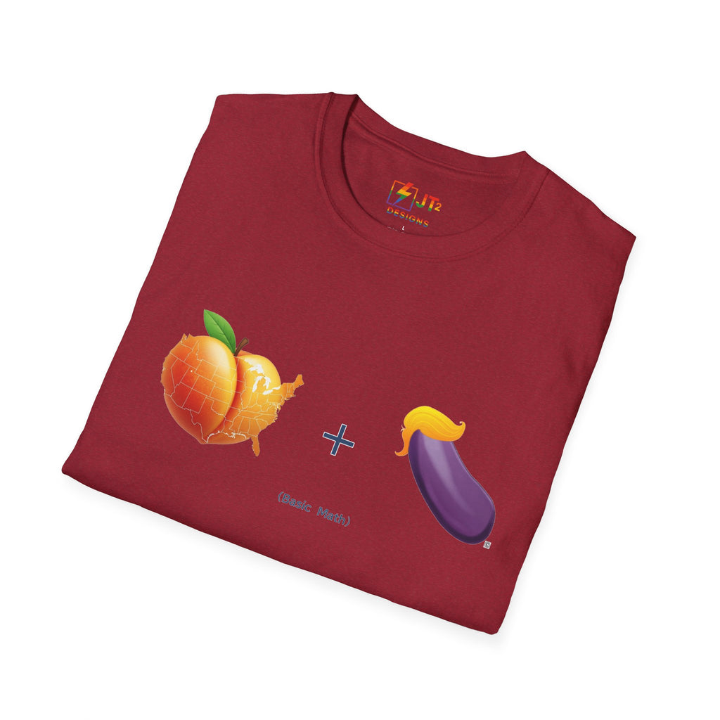 Peach and Eggplant F***ed By Trump T-Shirt | Political Satire