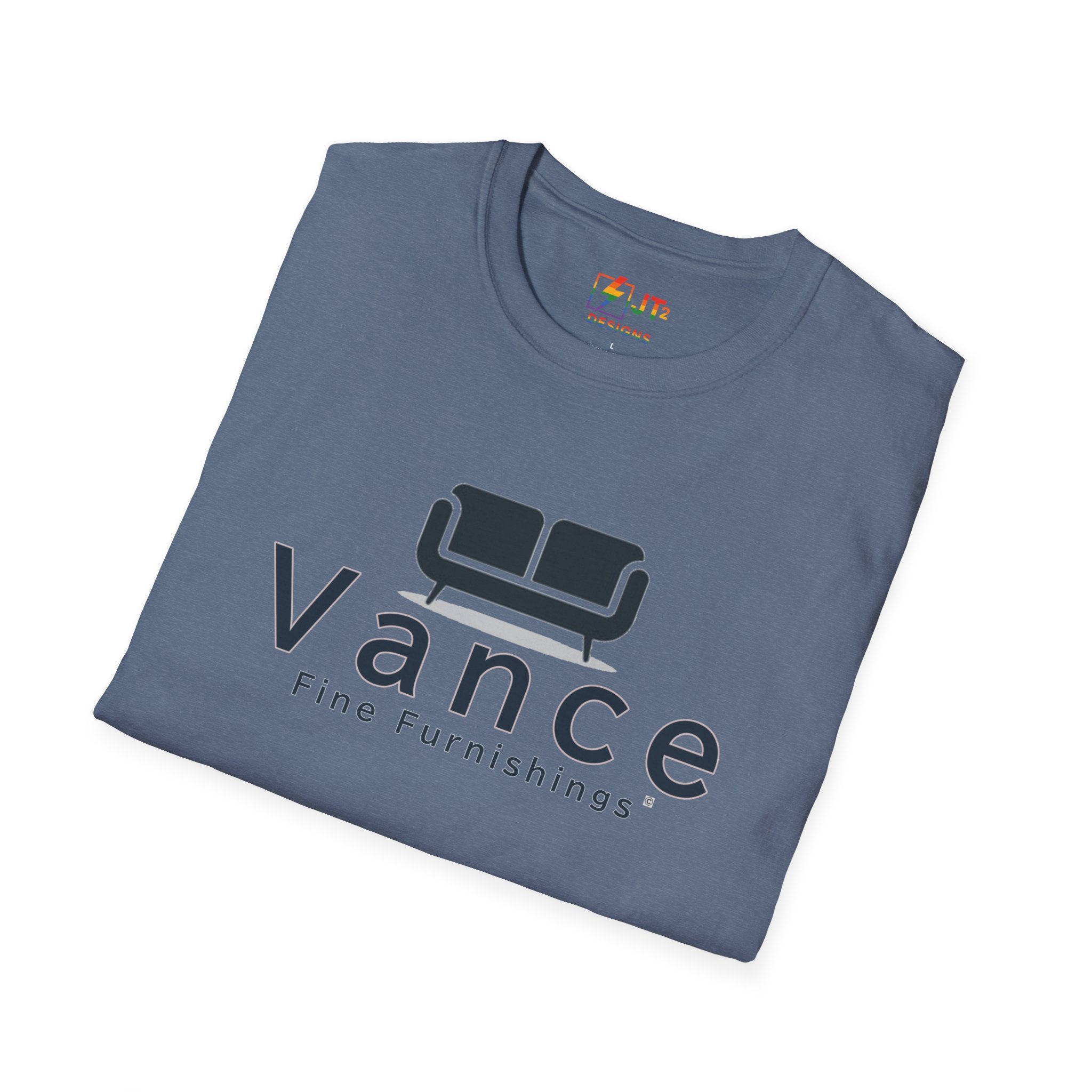 Vance Fine Furniture Comedy Logo T-Shirt | Political Parody