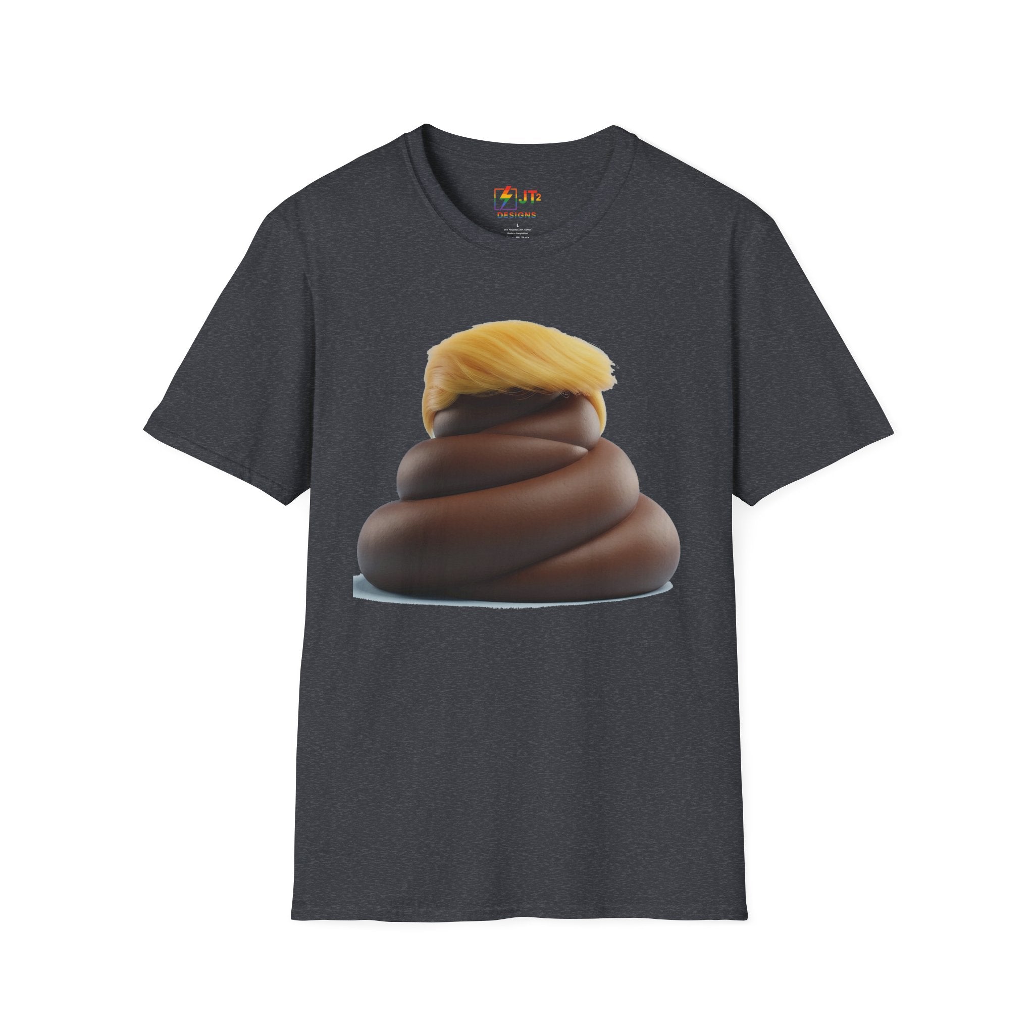 Pile of Shit with Trump Hairstyle T-Shirt | Political Satire Tee