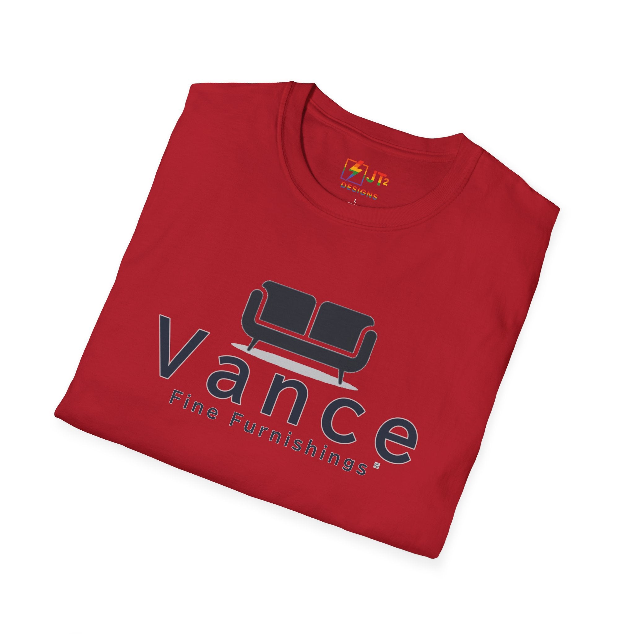 Vance Fine Furniture Comedy Logo T-Shirt | Political Parody