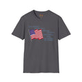 US Flag with Quote one nation under god without choice indivisible with exception of wealth T-Shirt