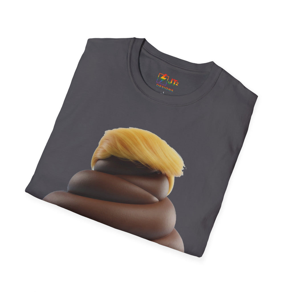 Pile of Shit with Trump Hairstyle T-Shirt | Political Satire Tee