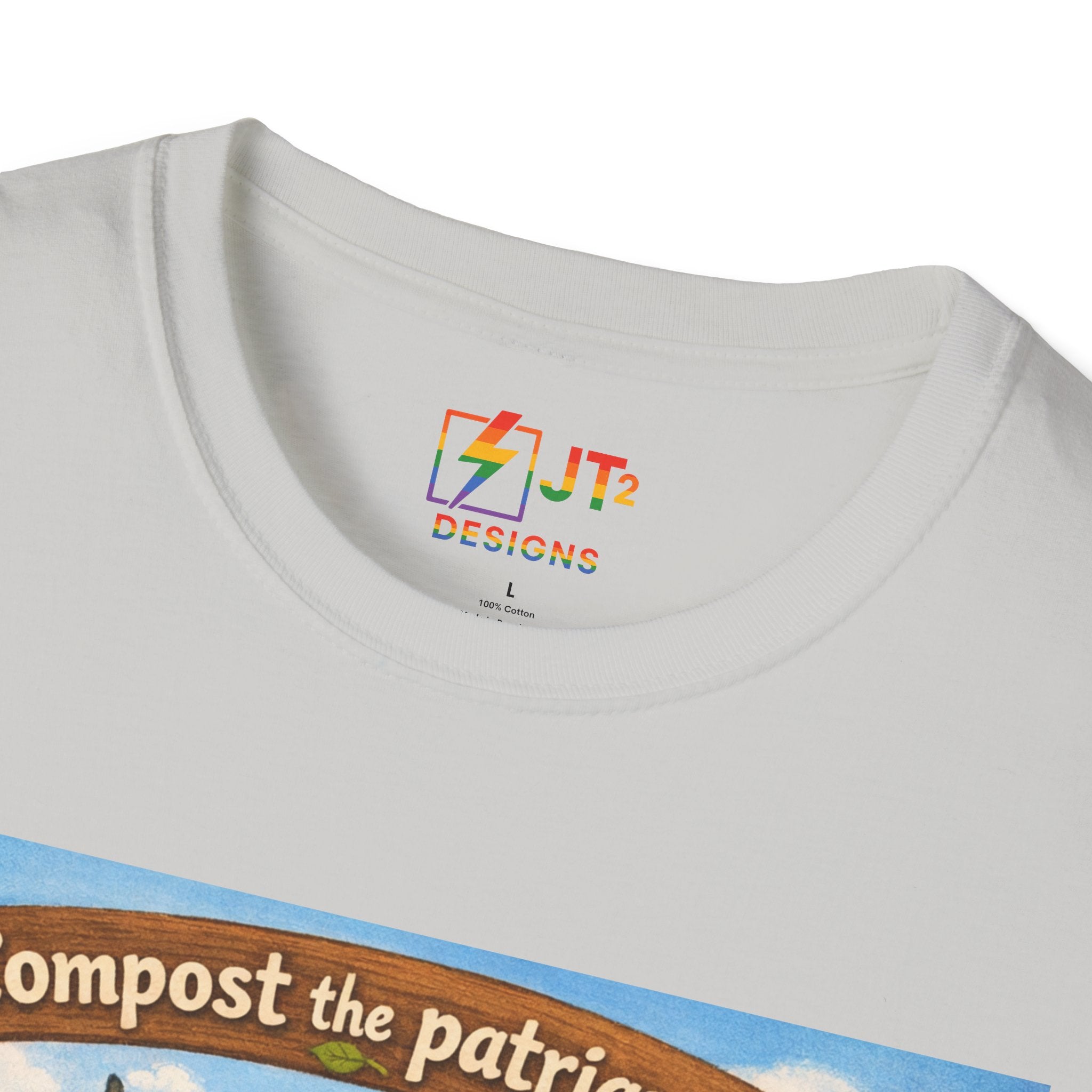 Cute Animals Composting the Patriarchy T-Shirt | Feminist Eco Design