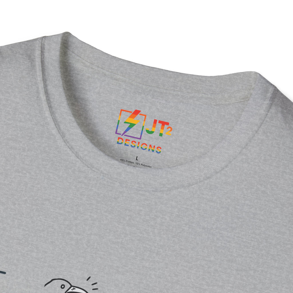 Thin Ka Bow Tit illustration T-Shirt | political satire, Americana commentary