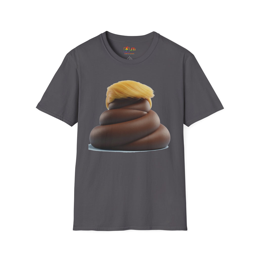 Pile of Shit with Trump Hairstyle T-Shirt | Political Satire Tee