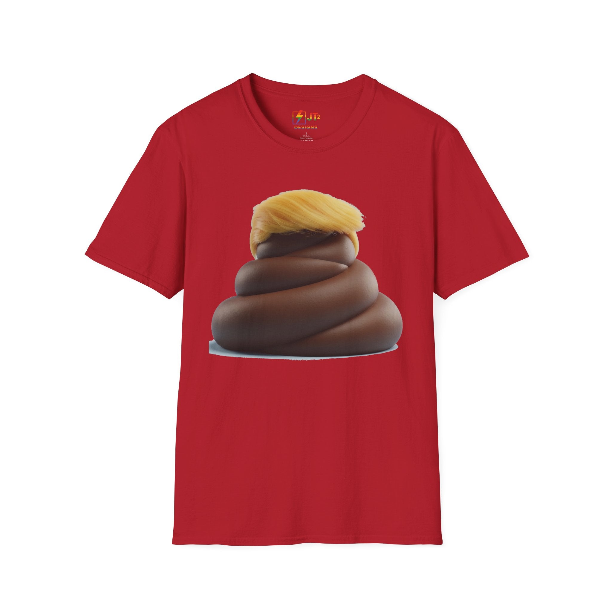 Pile of Shit with Trump Hairstyle T-Shirt | Political Satire Tee