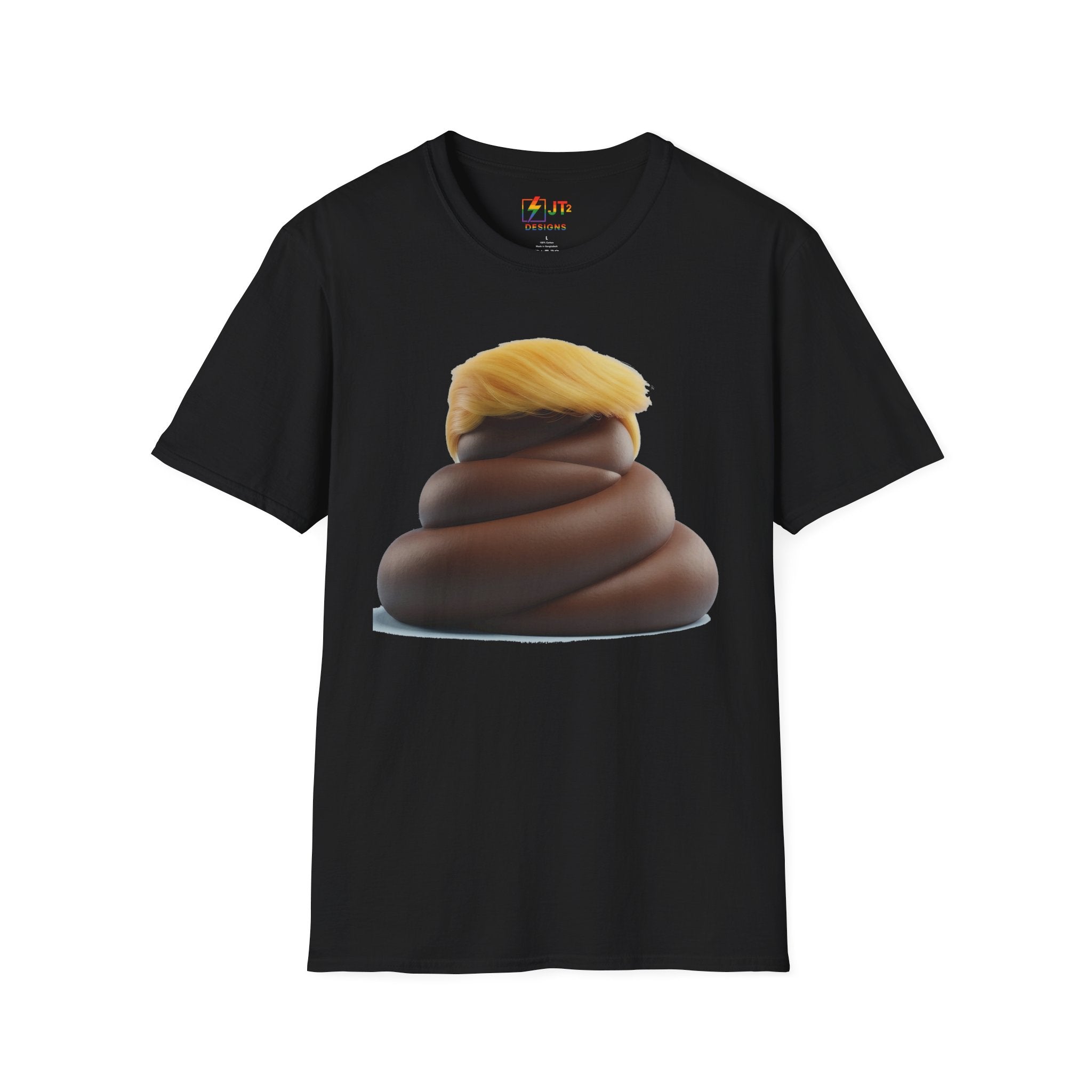Pile of Shit with Trump Hairstyle T-Shirt | Political Satire Tee