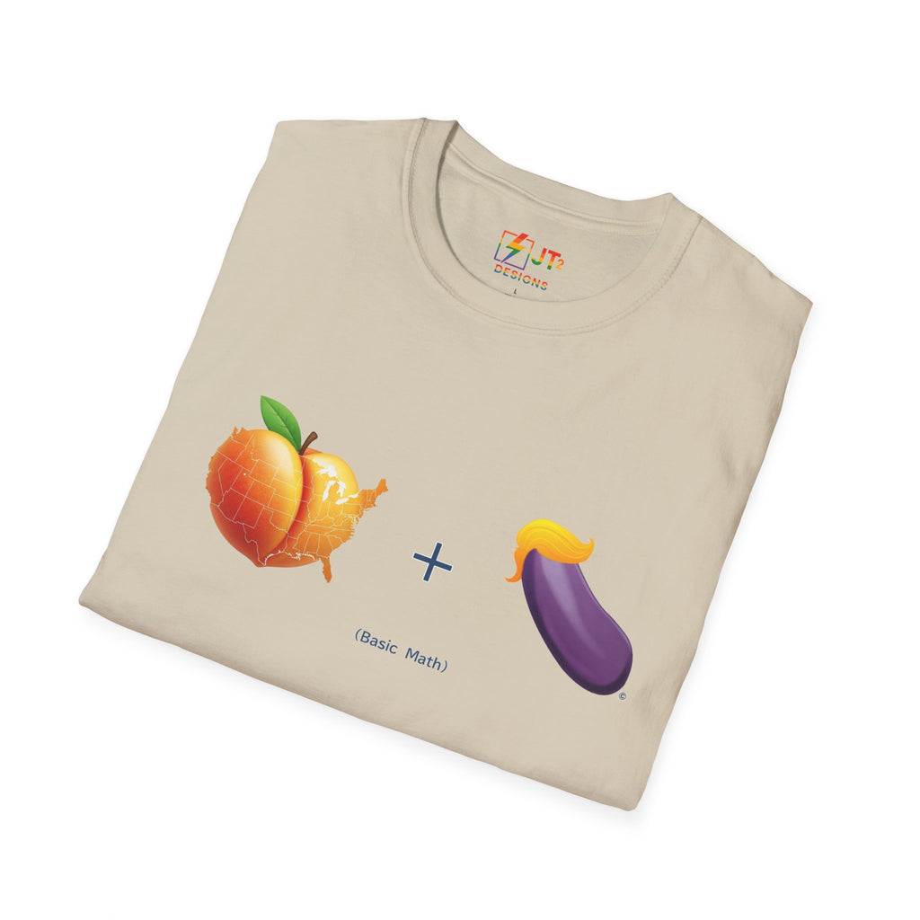 Peach and Eggplant F***ed By Trump T-Shirt | Political Satire