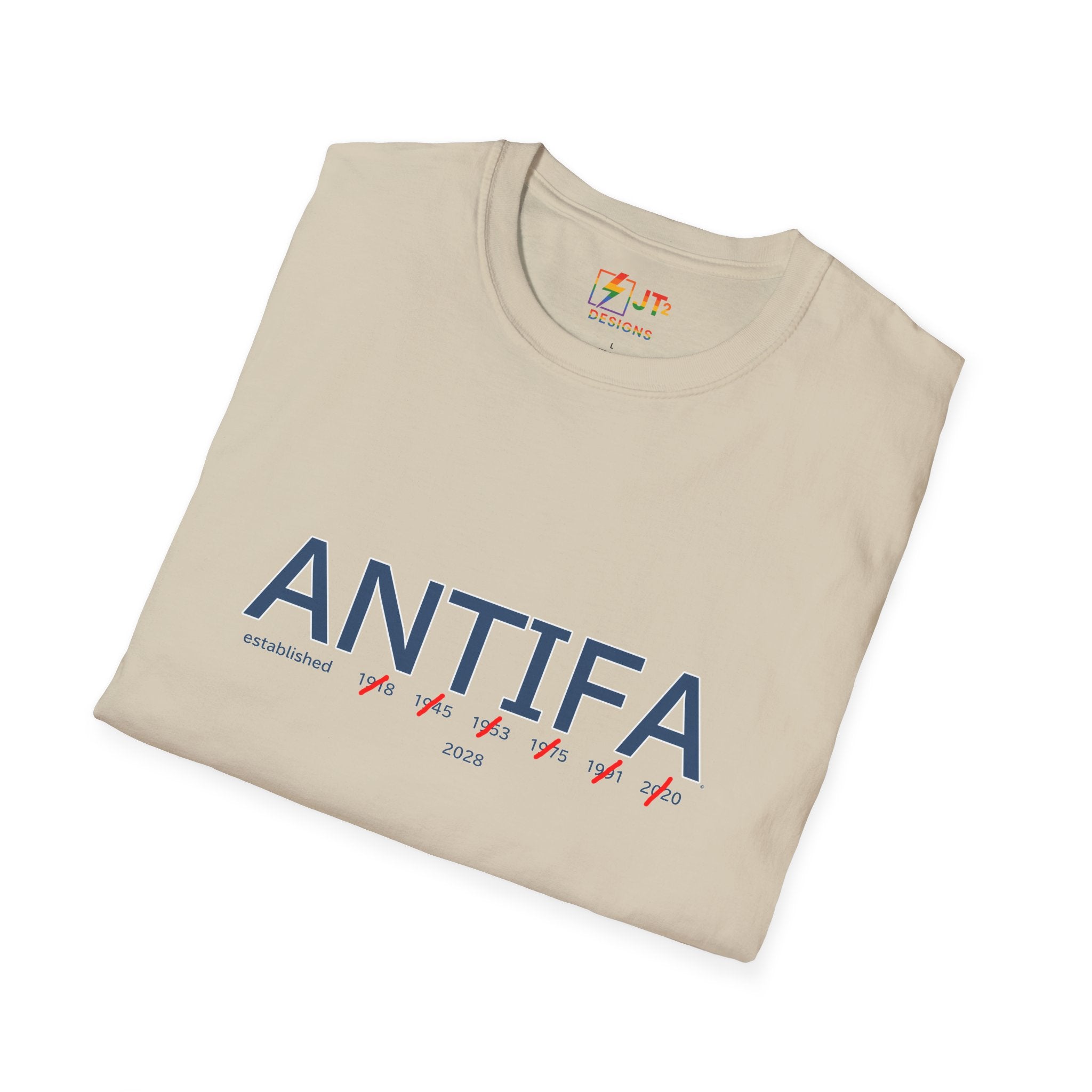Trump ANTIFA Parody Established 2026 T-Shirt | Political Humor